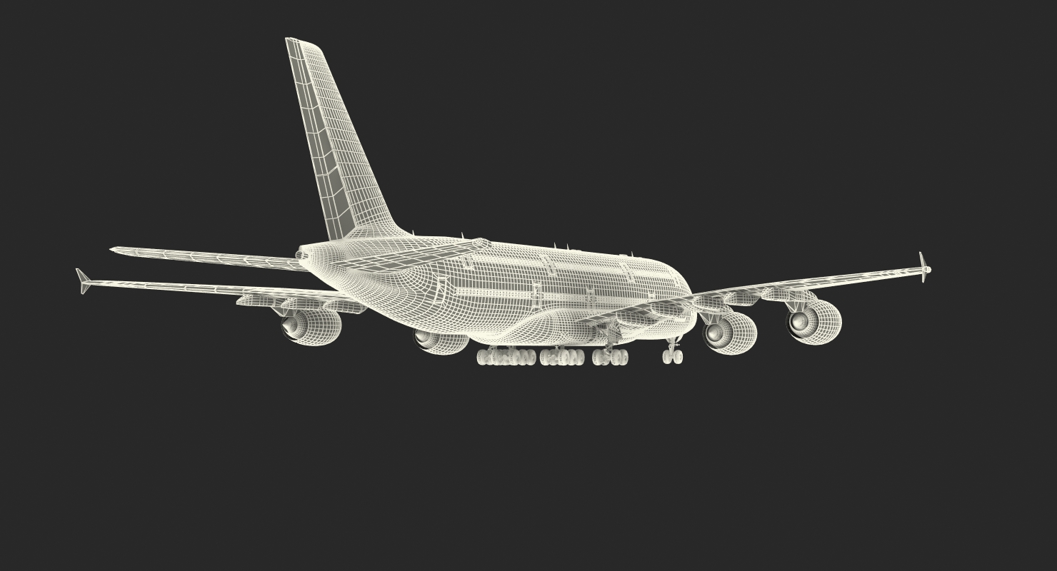 Airbus A380 1000 Air France 3D